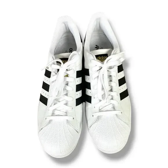 Men’s adidas Originals Superstar Sneakers Sz 10 Cloud White Core Black Worn Once